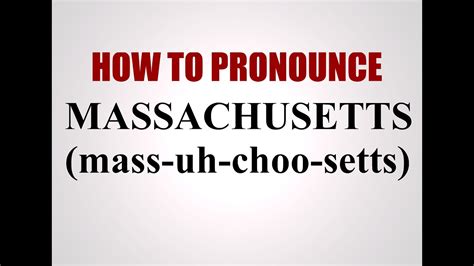 Cómo pronunciar Massachusetts. Cómo decir Massachusetts. Escuche la pronunciación en el Diccionario Cambridge inglés. Aprender más. 